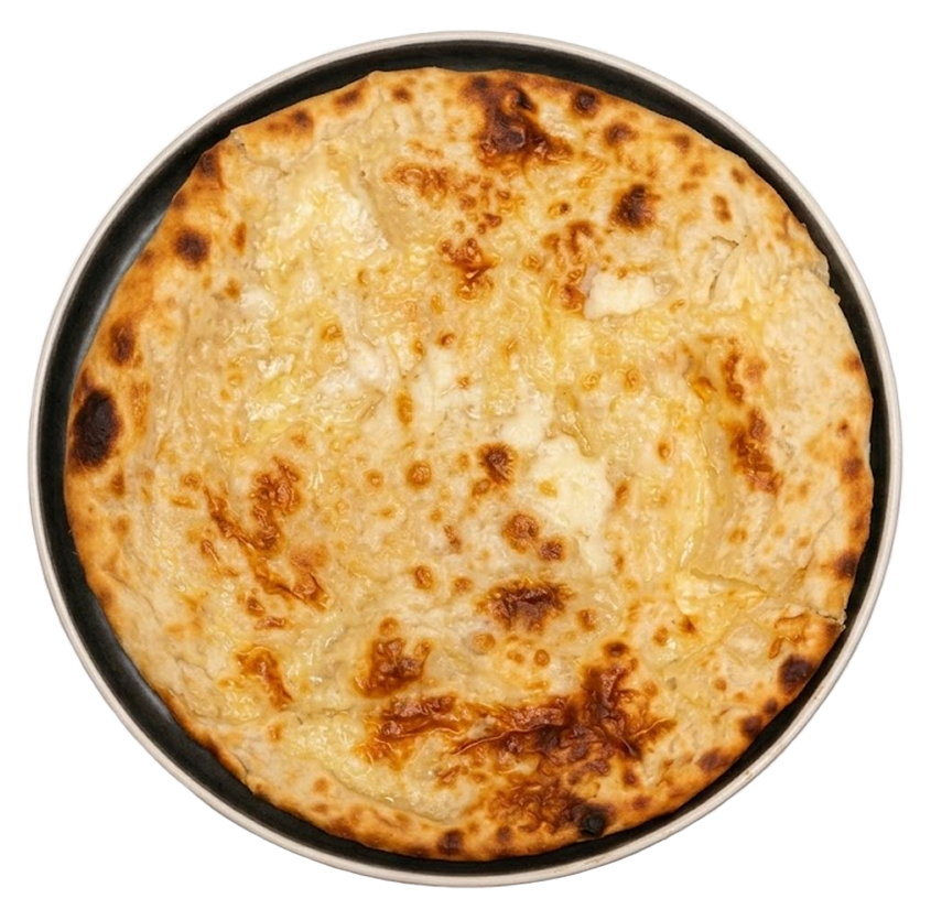 Garlic Cheese Cilli Naan / نان بالثوم والجبن والفلفل الحار